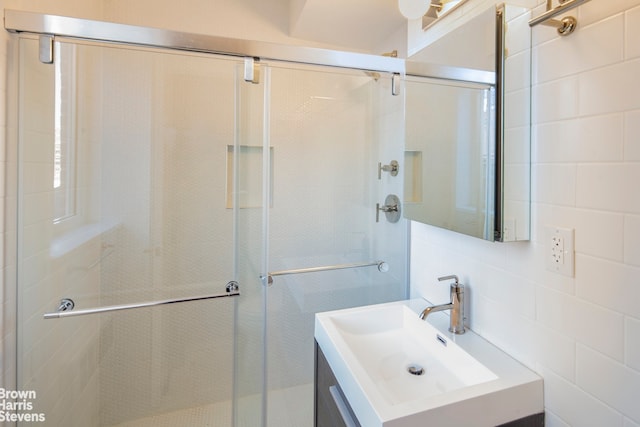 30 E 62nd St Unit 11A, New York City, NY 10065 - bathroom with vanity and a shower stall