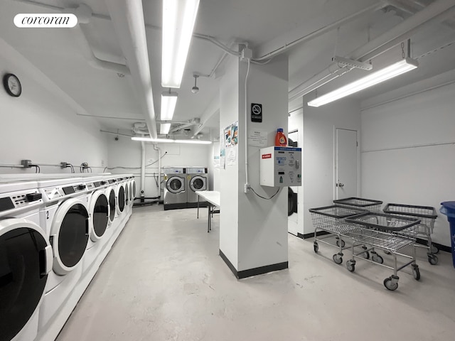 24-75 38th St Unit C9, New York City, NY 11103 - communal laundry room featuring washing machine and clothes dryer