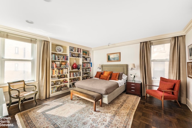 54 Riverside Dr Unit 9D, New York City, NY 10024 - bedroom featuring crown molding
