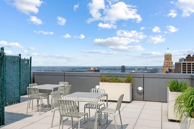 189 Schermerhorn St Unit 16C, New York City, NY 11201 - view of patio featuring a balcony and a water view