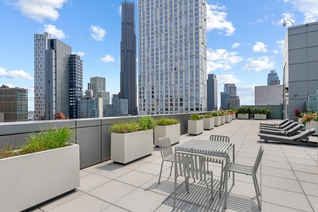 189 Schermerhorn St Unit 16C, New York City, NY 11201 - view of patio / terrace with a view of skyline