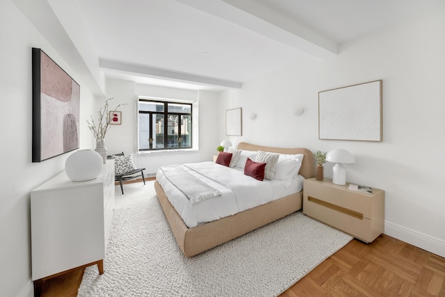 25 W 54th St Unit 8H, New York City, NY 10019 - bedroom with baseboards