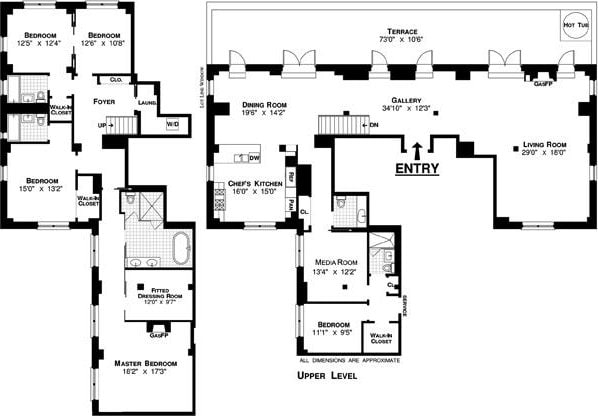 27 W 72nd St Unit 1410, New York City, NY 10023 - home floor plan