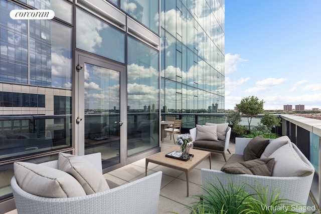 30 Riverside Blvd Unit 20C, New York City, NY 10069 - balcony featuring an outdoor living space
