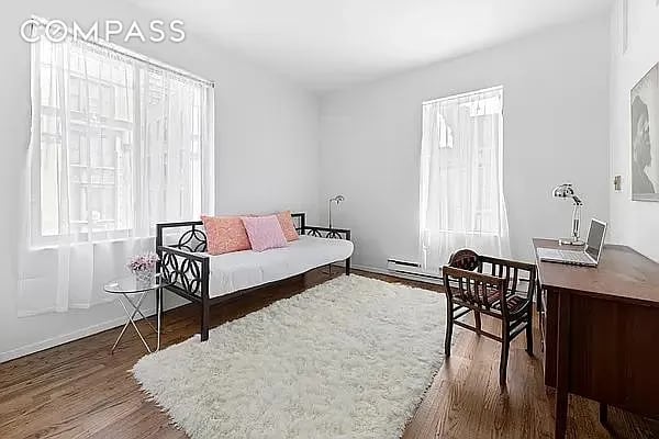 604 Riverside Dr Unit 4E, New York City, NY 10031 - sitting room featuring wood finished floors and baseboards
