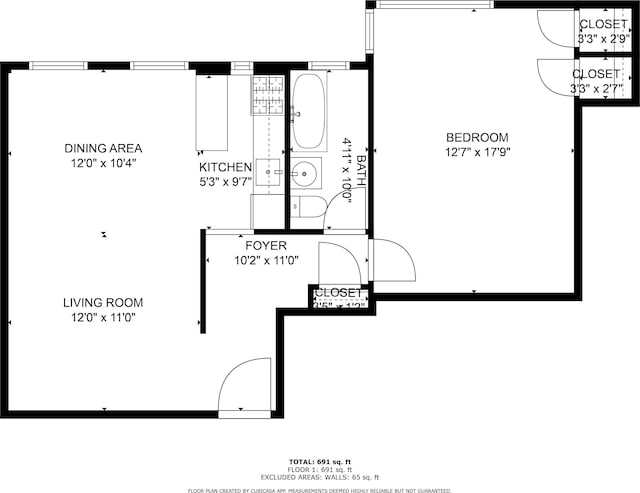 81 Ocean Pkwy Unit 5-P, New York City, NY 11218 - home floor plan