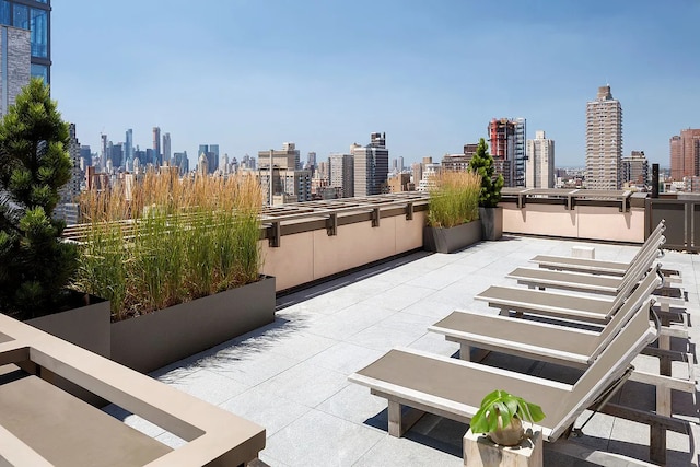 389 E 89th St Unit 27A, New York City, NY 10128 - view of patio with a skyline view