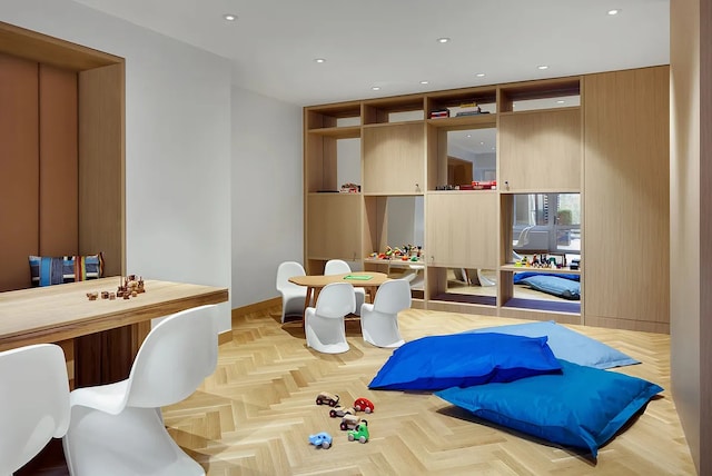389 E 89th St Unit 27A, New York City, NY 10128 - bedroom with baseboards and recessed lighting