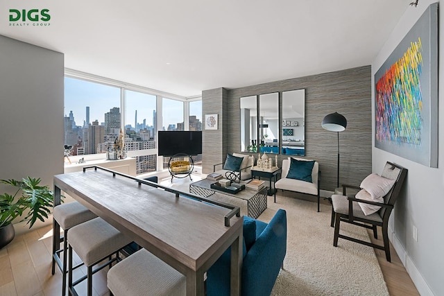 389 E 89th St Unit 27A, New York City, NY 10128 - office area featuring light wood-style flooring