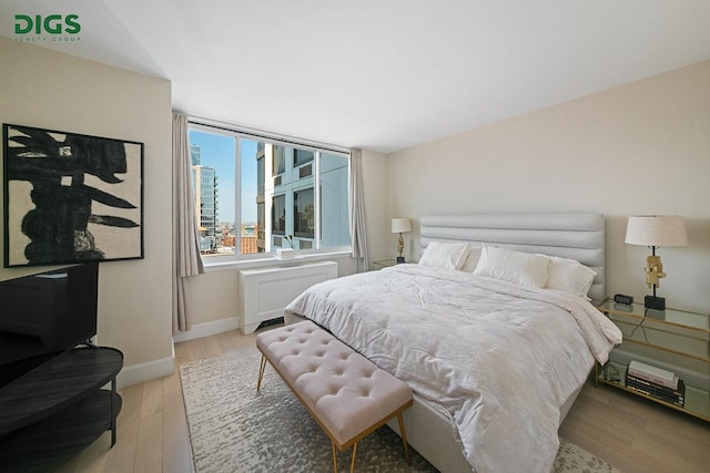389 E 89th St Unit 27A, New York City, NY 10128 - bedroom featuring light wood-style floors