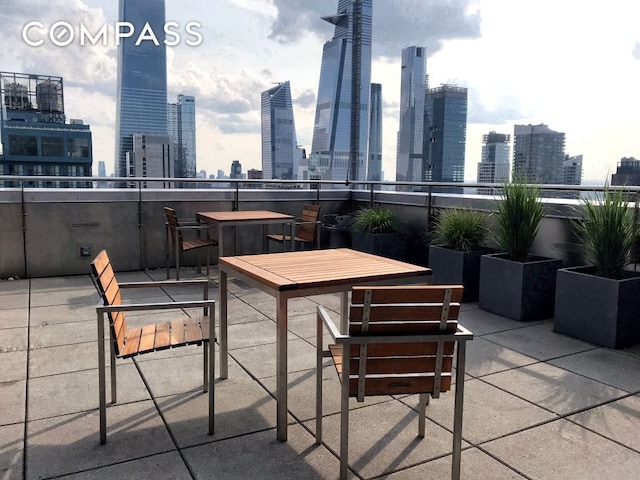 350 W 42nd St Unit 48E, New York City, NY 10036 - patio / terrace featuring a view of skyline