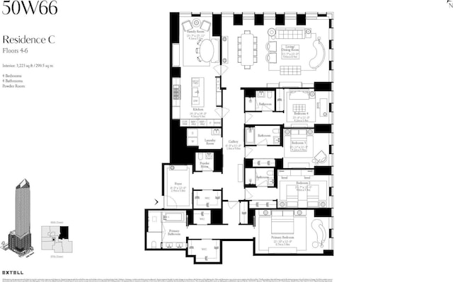 50 W 66th St Unit 4C, New York City, NY 10023 - property floor plan