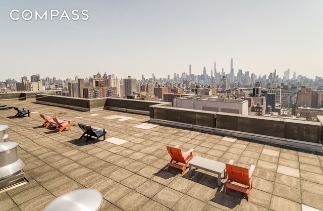 275 W 96th St Unit 12B, New York City, NY 10025 - view of patio with a view of skyline