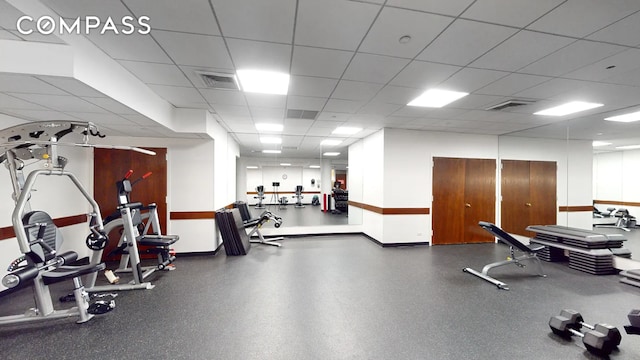 250 W 89th St Unit 7E, New York City, NY 10024 - workout area with baseboards