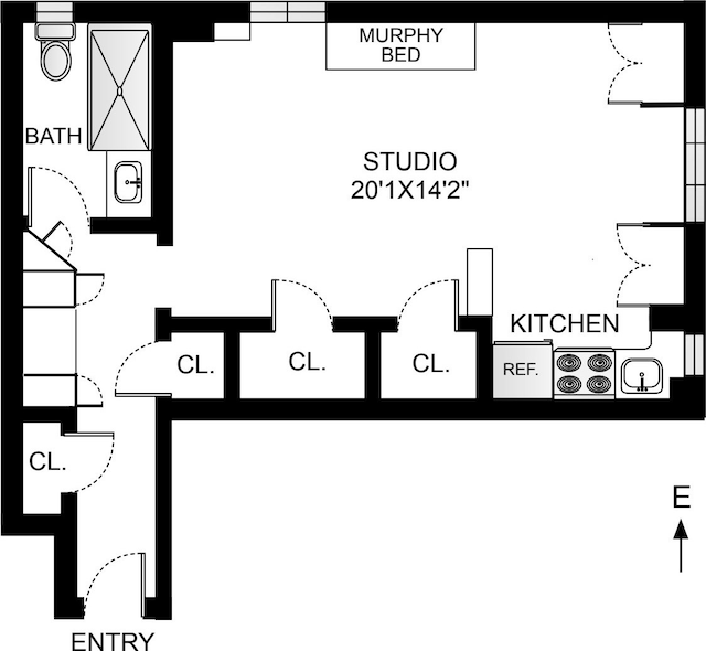 140 E 40th St Unit 9H, New York City, NY 10016 - floor plan / room layout