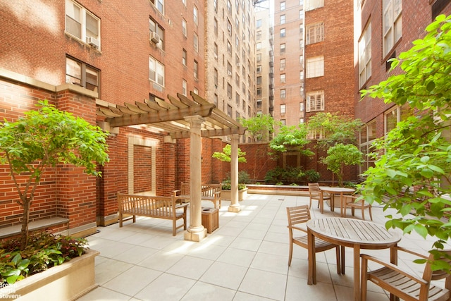 120 E 87th St Unit R14F, New York City, NY 10128 - view of patio / terrace featuring a pergola