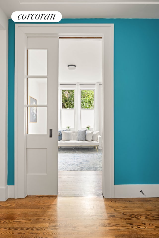 4015 7th Ave Unit 1, New York City, NY 11232 - hallway featuring wood finished floors