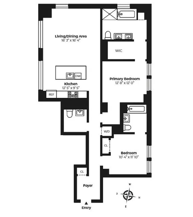 959 1st Ave Unit 6P, New York City, NY 10022 - floor plan / room layout