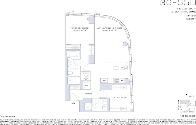 50 W St Unit 49-D, New York City, NY 10006 - room layout