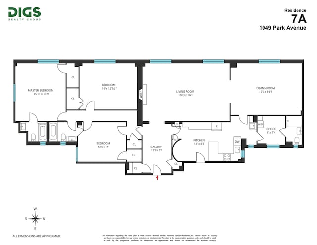 1049 Park Ave Unit 7A, New York City, NY 10028 - room layout