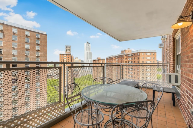 80 La Salle St Unit 18A, New York City, NY 10027 - balcony featuring a view of city and outdoor dining area