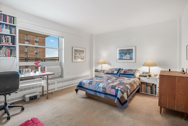 80 La Salle St Unit 18A, New York City, NY 10027 - bedroom with carpet floors and a desk