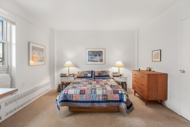 80 La Salle St Unit 18A, New York City, NY 10027 - bedroom with baseboard heating and carpet