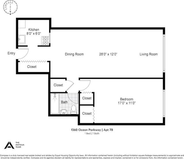 1360 Ocean Pkwy Unit 7B, New York City, NY 11230 - view of property floor plan