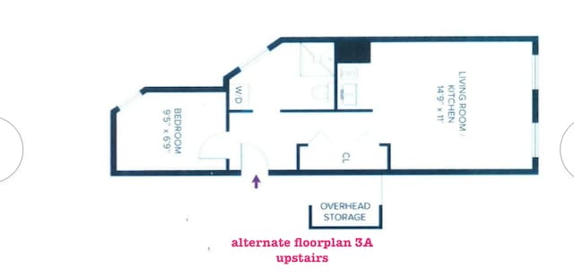41 Perry St Unit 2A, New York City, NY 10014 - view of room layout