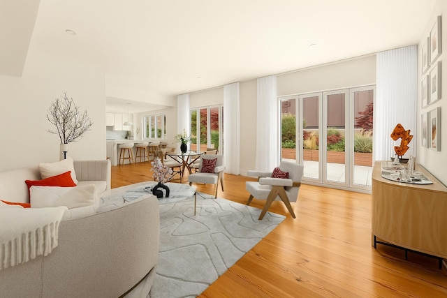 427 E 90th St Unit Penthouse9, New York City, NY 10128 - living area with light wood finished floors