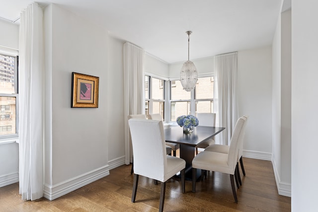 430 E 56th St Unit 11B, New York City, NY 10022 - dining room with wood finished floors