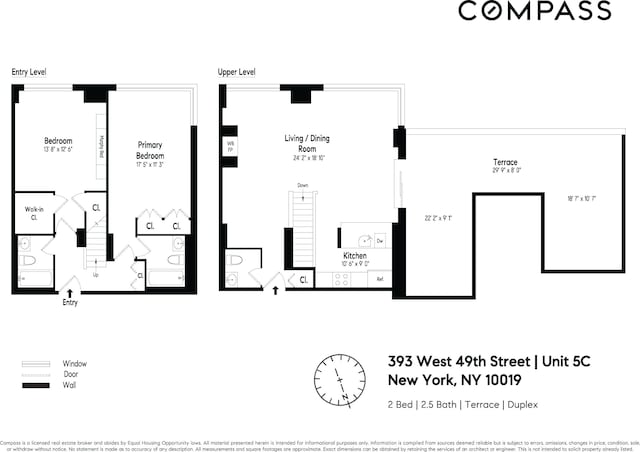 393 W 49th St Unit 5C, New York City, NY 10019 - view of property floor plan