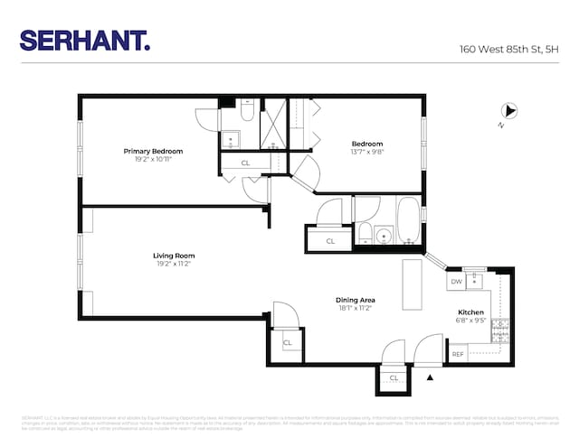 160 W 85th St Unit 5H, New York City, NY 10024 - view of home floor plan