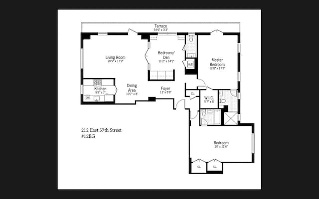 227 E 57th St Unit 12Eg, New York City, NY 10022 - view of room layout