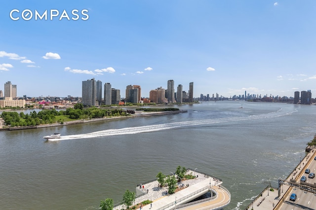 45 Sutton Pl S Unit 14N, New York City, NY 10022 - water view featuring city skyline