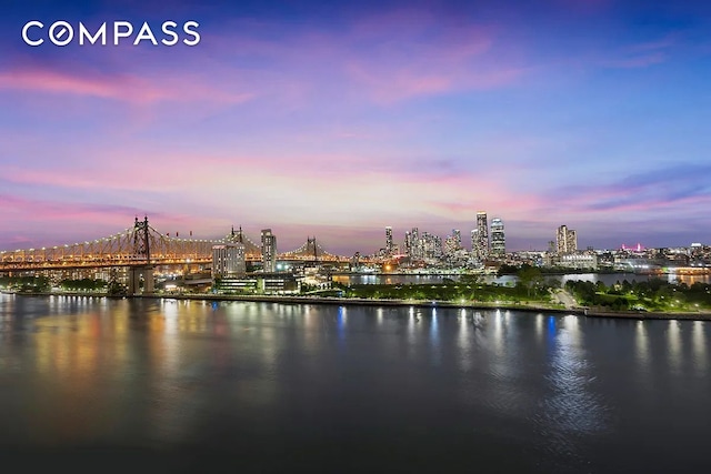 45 Sutton Pl S Unit 14N, New York City, NY 10022 - water view with a notable bridge and nearby urban area