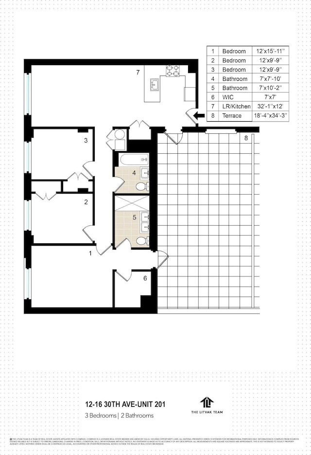 12-16 30th Ave Unit 201, New York City, NY 11102 - view of home floor plan