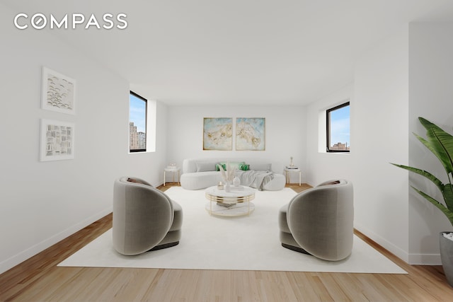 136 E Broadway Pha, Pha, New York City, NY 10002 - living area with wood finished floors and baseboards