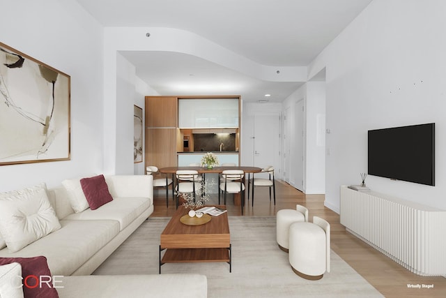 311 W Broadway Unit 3C, New York City, NY 10013 - living area featuring light wood-style flooring