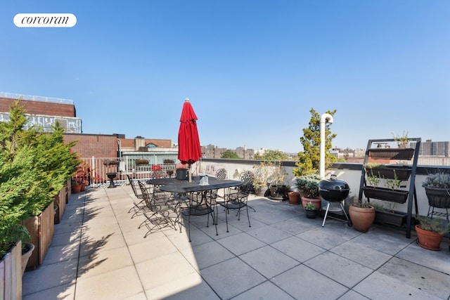 458 W 146th St Unit 2S, New York City, NY 10031 - view of patio / terrace with outdoor dining space and area for grilling