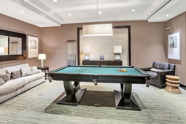 100 Riverside Blvd Unit 7-T, New York City, NY 10069 - recreation room featuring billiards table and recessed lighting