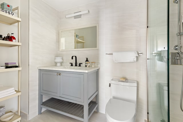 150 Joralemon St Unit 7G, New York City, NY 11201 - bathroom with a shower stall and vanity
