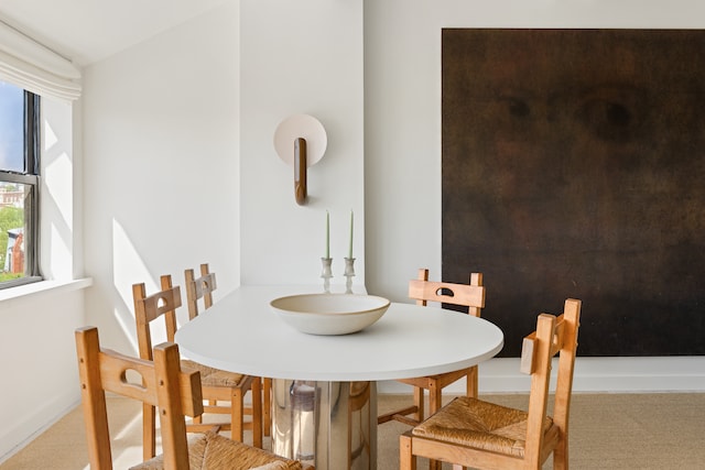 150 Joralemon St Unit 7G, New York City, NY 11201 - carpeted dining area with baseboards