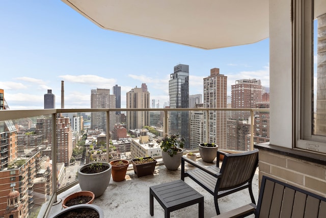 300 E 74th St Unit 23G, New York City, NY 10021 - balcony featuring a skyline view