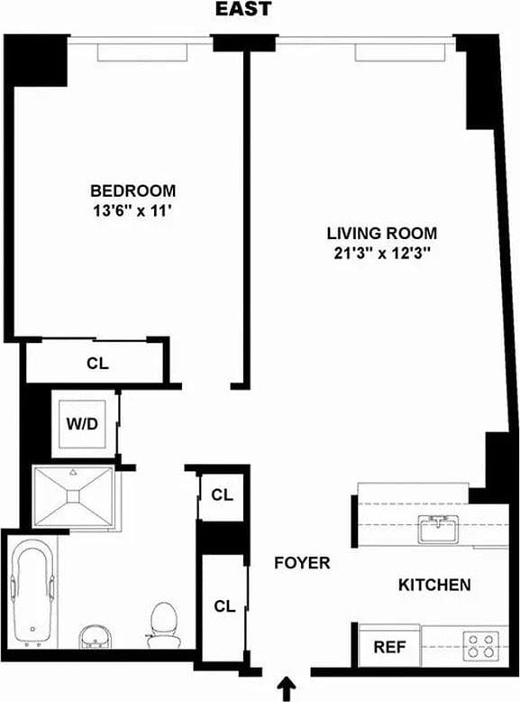 100 Riverside Blvd Unit 8-T, New York City, NY 10069 - view of room layout