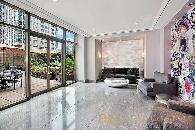 100 Riverside Blvd Unit 8-T, New York City, NY 10069 - building lobby featuring a wall of windows