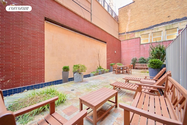 125 W 22nd St Unit 9B, New York City, NY 10011 - view of patio / terrace with outdoor dining area