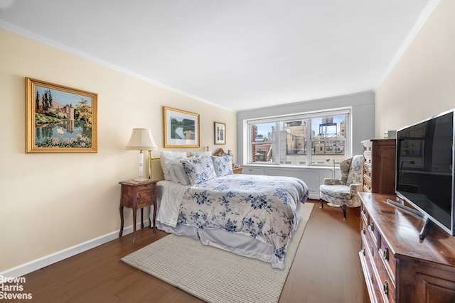 111 E 85th St Unit 9G, New York City, NY 10028 - bedroom featuring crown molding and wood finished floors