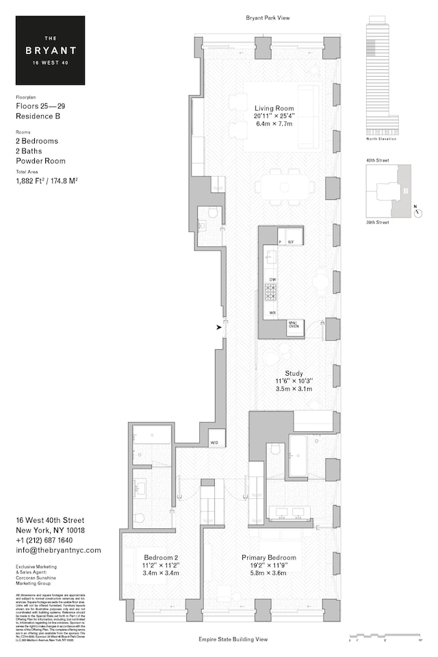 16 W 40th St Unit 25B, New York City, NY 10018 - view of floor plan / room layout