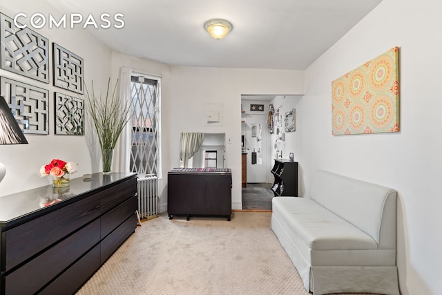 514 W 50th St Unit 5Rw, New York City, NY 10019 - sitting room with light colored carpet